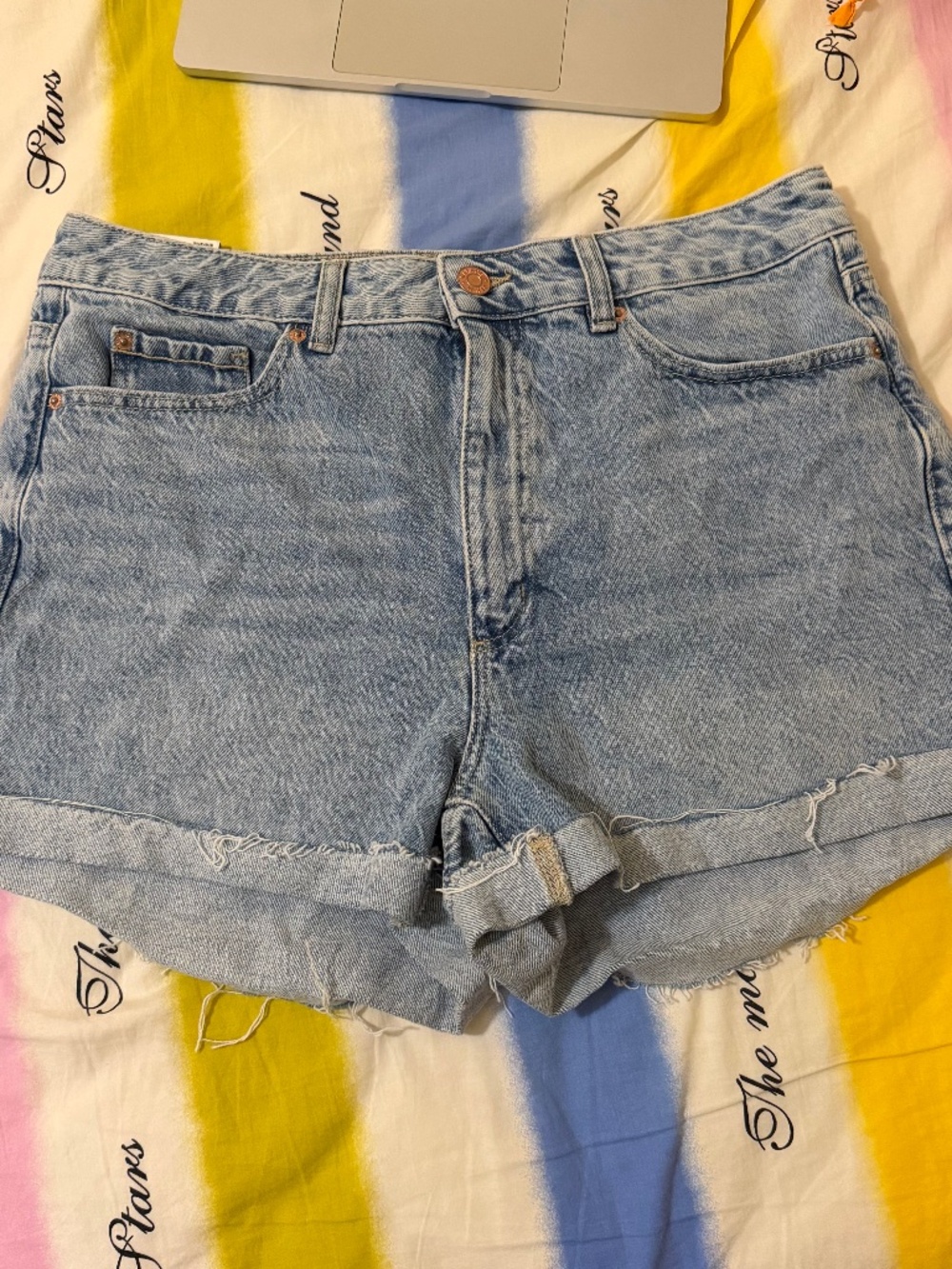 NWT Garage Denim Mom Jean Shorts Vada Blue Size 13 (31 in) NWT